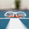 image:imageONIX Pickleball Falcon Eyewear Sun Protection NonSlip Nose Piece Modern and Lightweight Secure DesignClear Orange