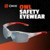 image:imageONIX Pickleball Falcon Eyewear Sun Protection NonSlip Nose Piece Modern and Lightweight Secure DesignClear Orange