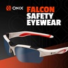image:imageONIX Pickleball Falcon Eyewear Sun Protection NonSlip Nose Piece Modern and Lightweight Secure DesignWhite