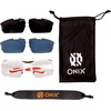 image:imageONIX Pickleball Falcon Eyewear Sun Protection NonSlip Nose Piece Modern and Lightweight Secure DesignWhite