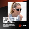 image:imageONIX Pickleball Falcon Eyewear Sun Protection NonSlip Nose Piece Modern and Lightweight Secure DesignWhite