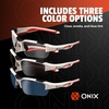 image:imageONIX Pickleball Falcon Eyewear Sun Protection NonSlip Nose Piece Modern and Lightweight Secure DesignWhite