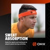 image:imageONIX Pickleball Headband  SweatAbsorbing Performance Headband with Cotton Blend Keeps Sweat Out of EyesBlack