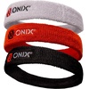 image:imageONIX Pickleball Headband  SweatAbsorbing Performance Headband with Cotton Blend Keeps Sweat Out of EyesBlack