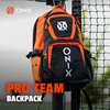 image:imageONIX Pickleball Pro Team Durable Polyester Padded Paddle Compartment Easy to Carry Backpack  OrangeBlack
