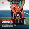 image:imageONIX Pickleball Pro Team Durable Polyester Padded Paddle Compartment Easy to Carry Backpack  OrangeBlack