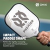 image:imageOnix Evoke Premier Professional Tournament Pickleball Paddle Composite Face Impact Paddle ShapeWhite