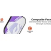 image:imageOnix Evoke Pro Composite Face Incredible Touch Maximum Control and Spin Pickleball Paddle  Polypropylene Honeycomb Core with Protective Edge Guard Widebody ShapePurple  Evoke Pro