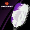 image:imageOnix Evoke Pro Composite Face Incredible Touch Maximum Control and Spin Pickleball Paddle  Polypropylene Honeycomb Core with Protective Edge Guard Widebody ShapePurple  Evoke Pro