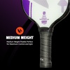image:imageOnix Evoke Pro Composite Face Incredible Touch Maximum Control and Spin Pickleball Paddle  Polypropylene Honeycomb Core with Protective Edge Guard Widebody ShapePurple  Evoke Pro