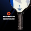 image:imageOnix Evoke Pro Composite Face Incredible Touch Maximum Control and Spin Pickleball Paddle  Polypropylene Honeycomb Core with Protective Edge Guard Widebody ShapeBlue  Evoke Pro