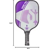 image:imageOnix Evoke Pro Composite Face Incredible Touch Maximum Control and Spin Pickleball Paddle  Polypropylene Honeycomb Core with Protective Edge Guard Widebody ShapePurple  Evoke Pro