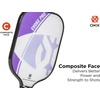 image:imageOnix Evoke Pro Composite Face Incredible Touch Maximum Control and Spin Pickleball Paddle  Polypropylene Honeycomb Core with Protective Edge Guard Widebody ShapePurple  Evoke Pro