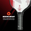 image:imageOnix Evoke Pro Composite Face Incredible Touch Maximum Control and Spin Pickleball Paddle  Polypropylene Honeycomb Core with Protective Edge Guard Widebody ShapeRed  Evoke Pro