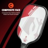 image:imageOnix Evoke Pro Composite Face Incredible Touch Maximum Control and Spin Pickleball Paddle  Polypropylene Honeycomb Core with Protective Edge Guard Widebody ShapeRed  Evoke Pro