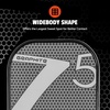 image:imageOnix Graphite MOD Z5 Carbon Fiber Pickleball Paddle with WideBody Shape Honeycomb Core Graphite Face amp Cushion Comfort Pickleball Paddle GripONIX Graphite Z5  White