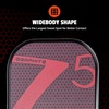 image:imageOnix Graphite MOD Z5 Carbon Fiber Pickleball Paddle with WideBody Shape Honeycomb Core Graphite Face amp Cushion Comfort Pickleball Paddle GripONIX Graphite Z5  Red
