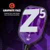 image:imageOnix Graphite MOD Z5 Carbon Fiber Pickleball Paddle with WideBody Shape Honeycomb Core Graphite Face amp Cushion Comfort Pickleball Paddle GripONIX Graphite Z5  Purple