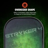 image:imageOnix Graphite Stryker Pickleball Paddle Features Oversized Nomex Paper Honeycomb Core and Graphite FaceONIX Composite Stryker 4  Green