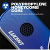 image:imageOnix Lucent Pickleball Paddle with Elongated Shape Honeycomb Core Composite Face amp TennisStyle Pickleball Paddle GripBlue