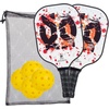 image:imageOnix Pickleball Paddle Set with 2 Composite Paddles and 4 Balls  Durable Construction Stylish Graphics 90Day Limited WarrantyWhite