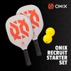 image:imageRecruit by Onix Pickleball Starter Set  Includes Two Poplar Wood Paddles and Two Yellow BallsONIX Recruit Starter Set